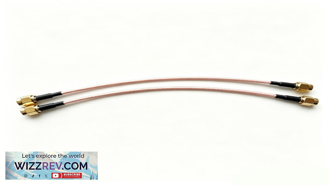 Thumbnail for 2.4GHz SMA Male to SMA Male RG316 Pigtail Adapter Extended Cable 15cm