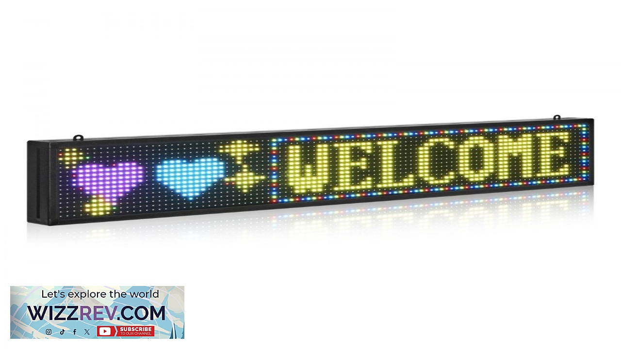 Thumbnail for VEVOR LED Programmable Sign Display Board  P10 40x8 Inch