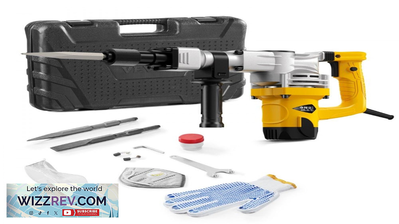 Thumbnail for VEVOR Pneumatic Drill JackhammerHeavy Duty Concrete Breaker
