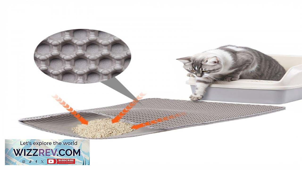 Thumbnail for VEVOR Double Layer Cat Litter Mat  24  15 in Honeycomb