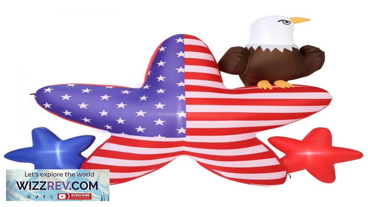 Thumbnail for VEVOR Inflatable 4th of July Decor  4.82ft LED 210T