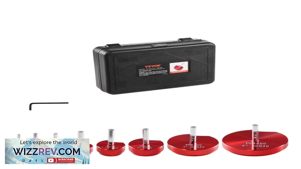 Thumbnail for VEVOR Plastic Pipe Reamer Tool  8 Piece 1 2 4 Inch Kit