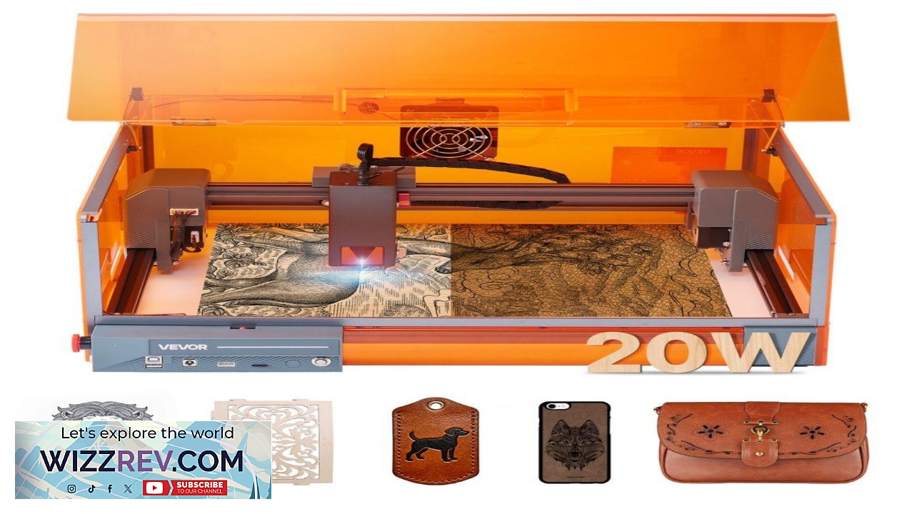 Thumbnail for VEVOR 20W Laser Engraver  7000 mm min 11.8 x 11.8 In