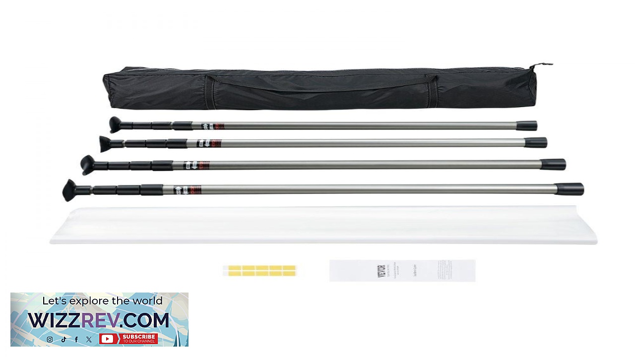 Thumbnail for VEVOR Dust Barrier Poles Carry Bag 10 Ft Poles with 4 Telescoping