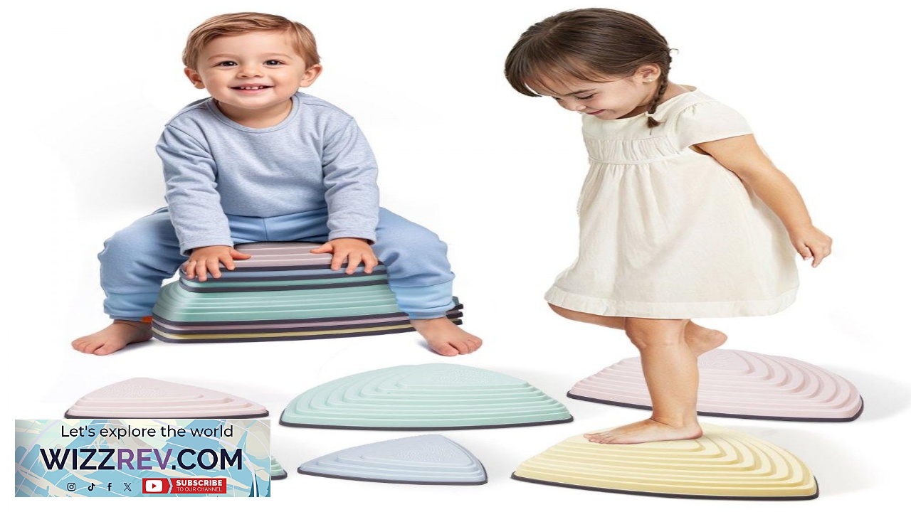 Thumbnail for VEVOR Balance Stepping Stones for Kids  6 PCS 220 lbs
