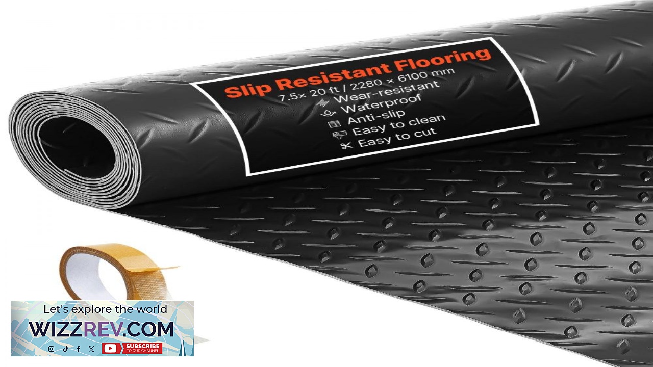 Thumbnail for VEVOR Garage Floor Covering Roll 7.5 20 ft 2.2 mm