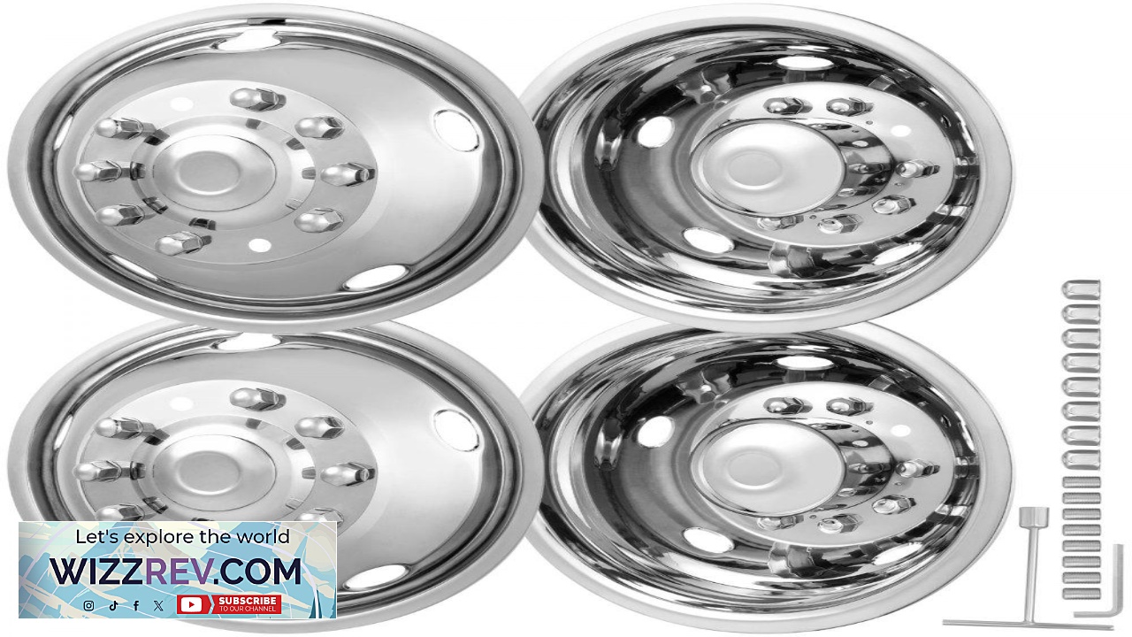 Thumbnail for VEVOR 19.5 inch 10 Lug Wheel Simulators 304 Stainless Steel Wheel Simulator Kit