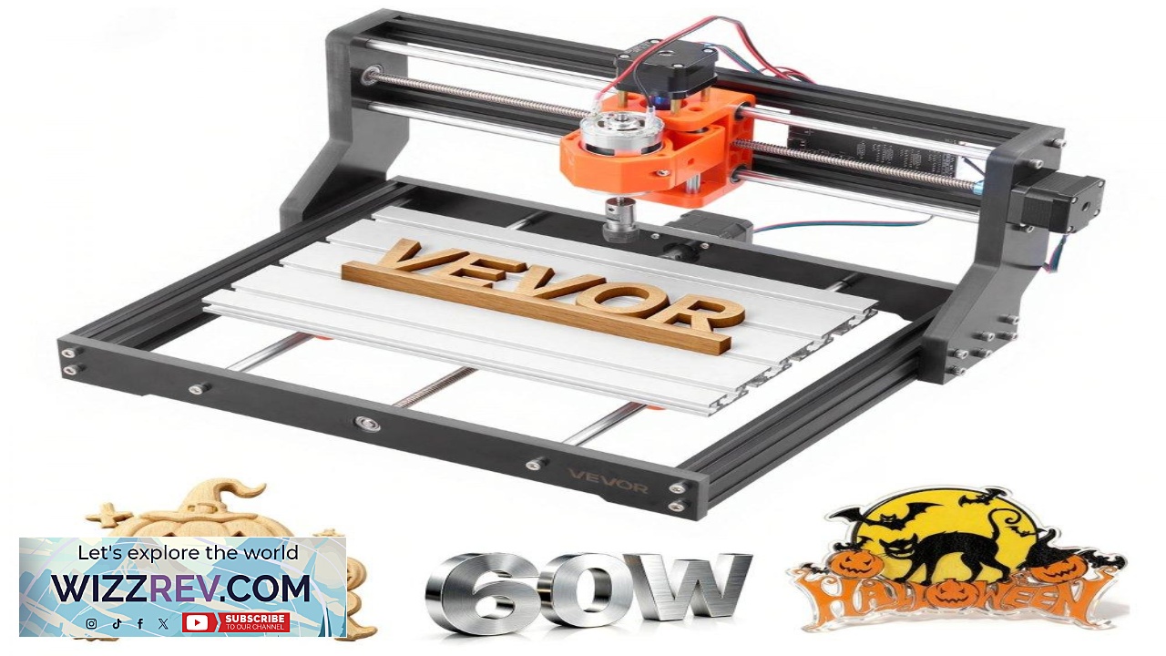 Thumbnail for VEVOR 3018 CNC Router Machine 60W Spindle 3 Axis Wood Engraving Milling Machine