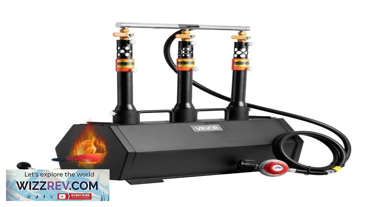 Thumbnail for VEVOR 3 Burner Propane Forge  2600 30mm Insulation 1.5mm
