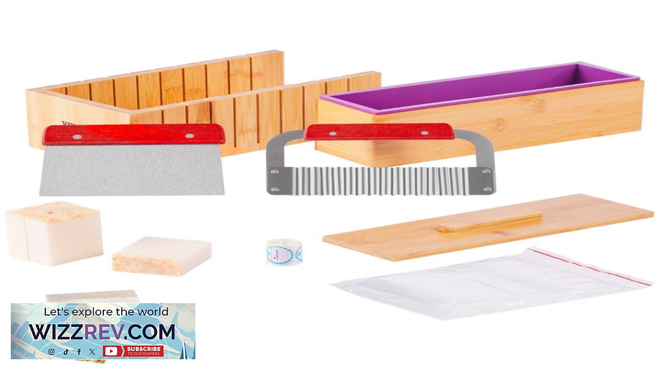 Thumbnail for VEVOR Soap Making Kit Bamboo Cutting Box and Inner Box with Silicone