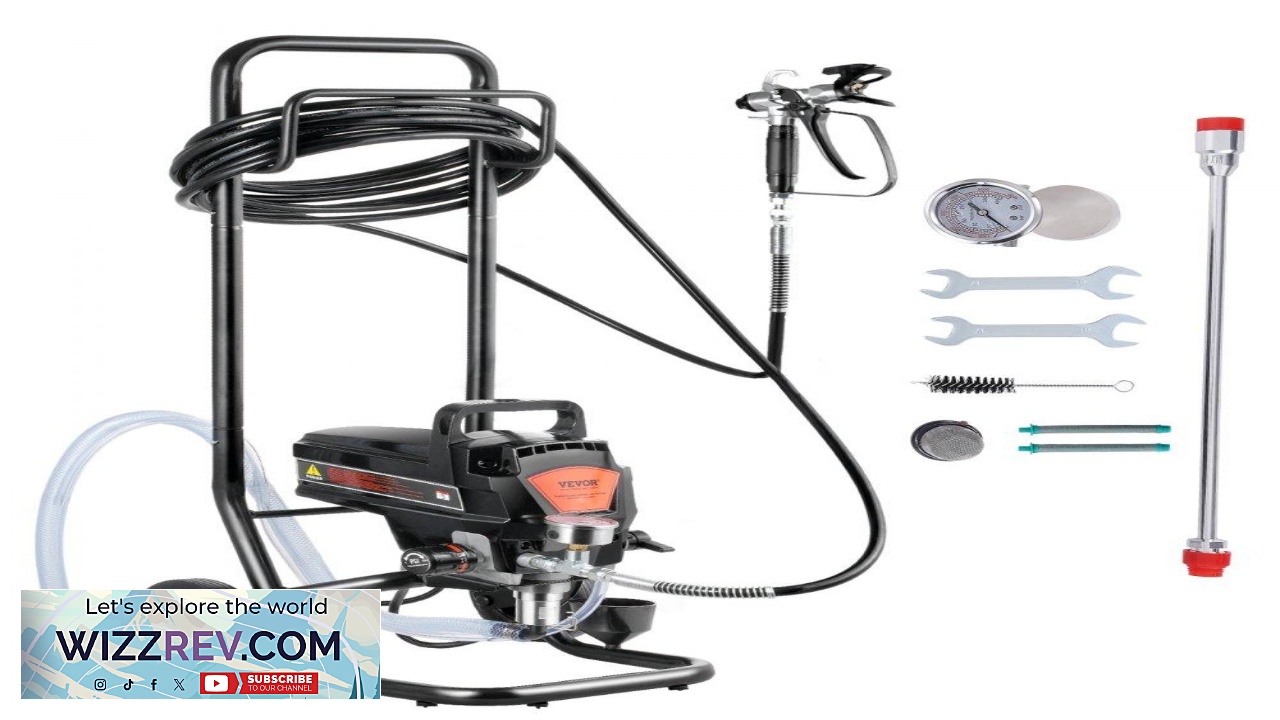 Thumbnail for VEVOR Airless Paint Machine  950W 3000PSI Max 2.0 LPM