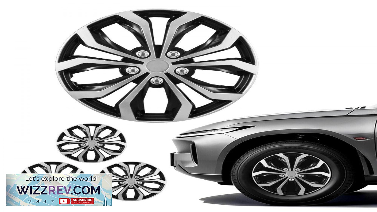Thumbnail for VEVOR Hub Caps for Cars  16 Inch Set of 4 ABS 10 Spoke