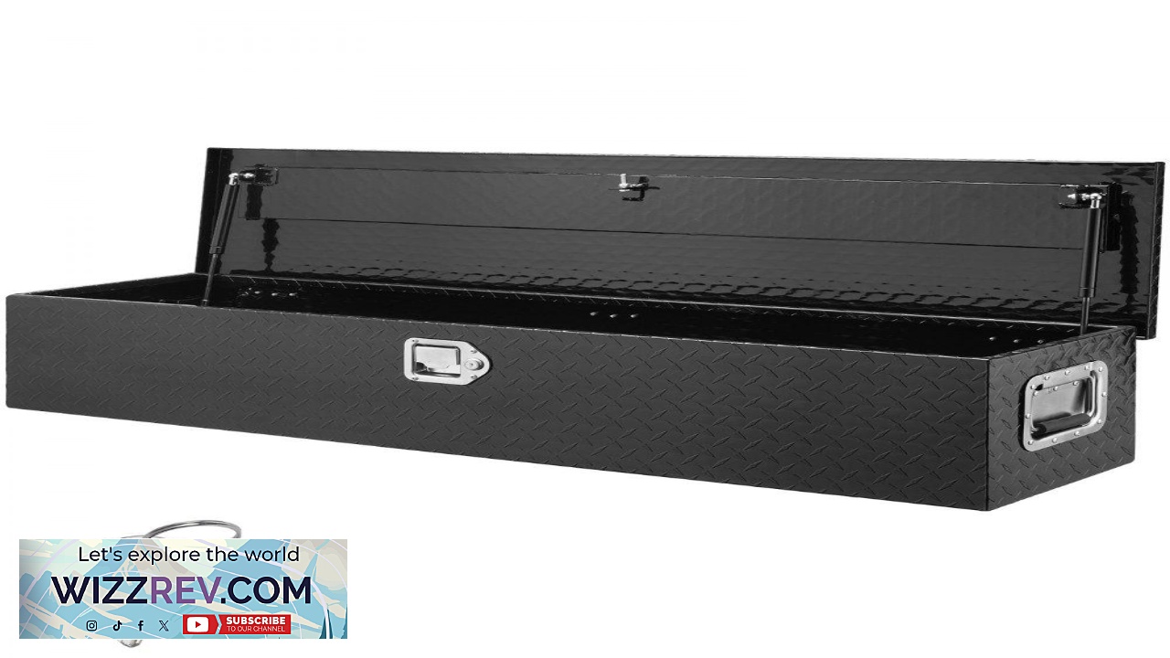 Thumbnail for VEVOR Heavy Duty Aluminum Truck Bed Tool Box Diamond Plate Tool Box
