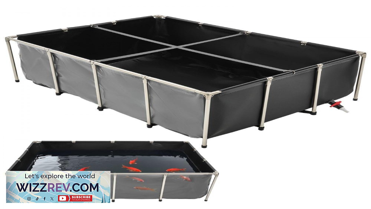 Thumbnail for VEVOR PVC Fish Pond 470 Gal 78.7 x 55 x