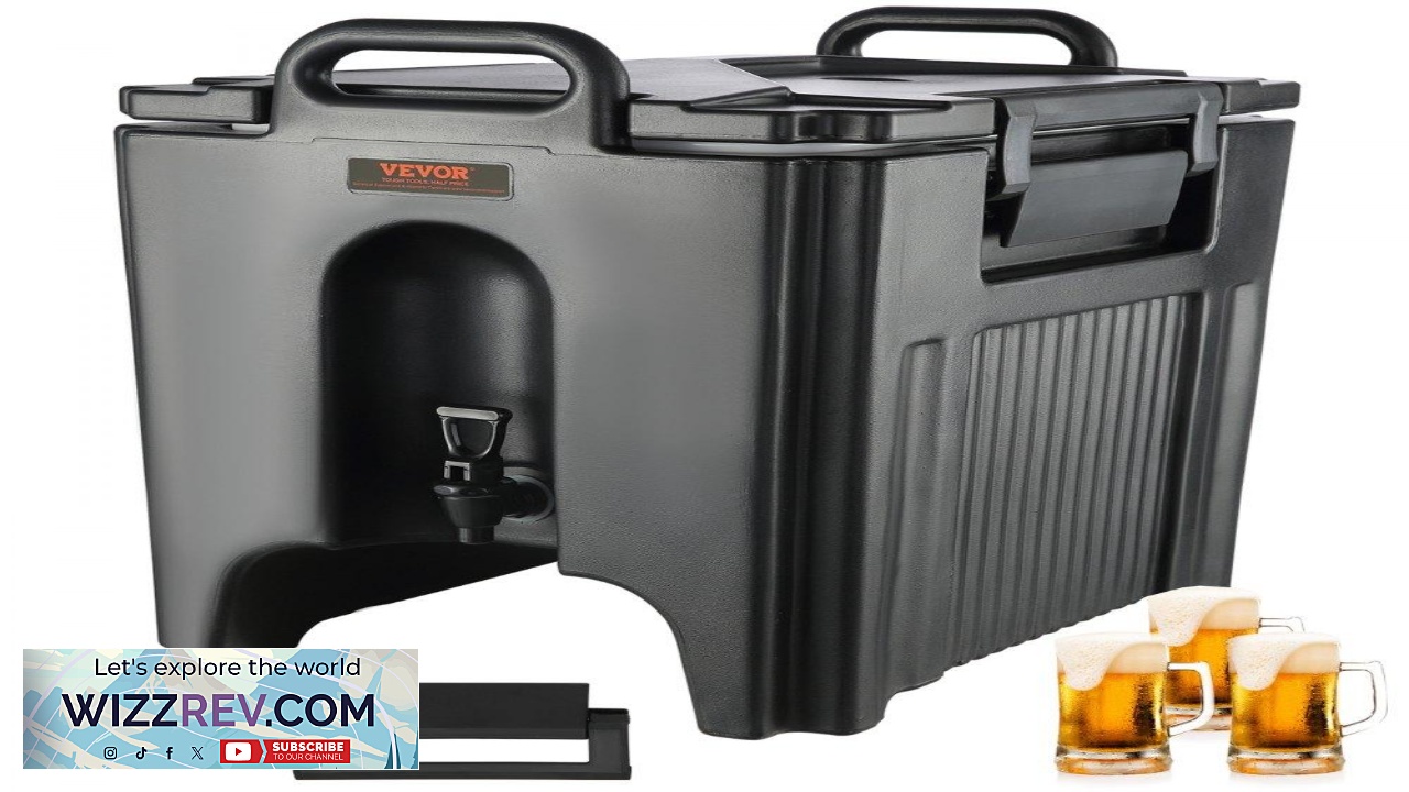 Thumbnail for VEVOR Insulated Beverage Dispenser 10 Gallon Food grade LL9450UP Hot and Cold Beverage