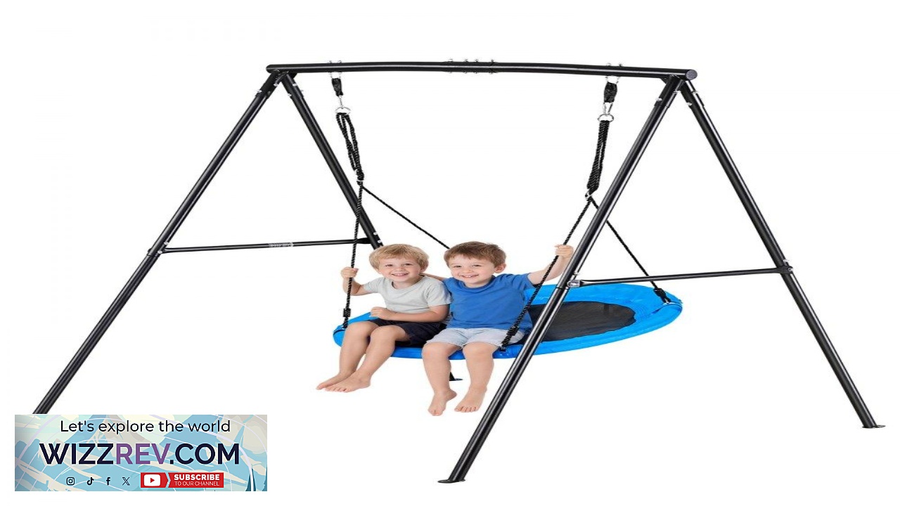 Thumbnail for VEVOR Swing Set for Backyard 40 in Saucer Swing Seat with Heavy