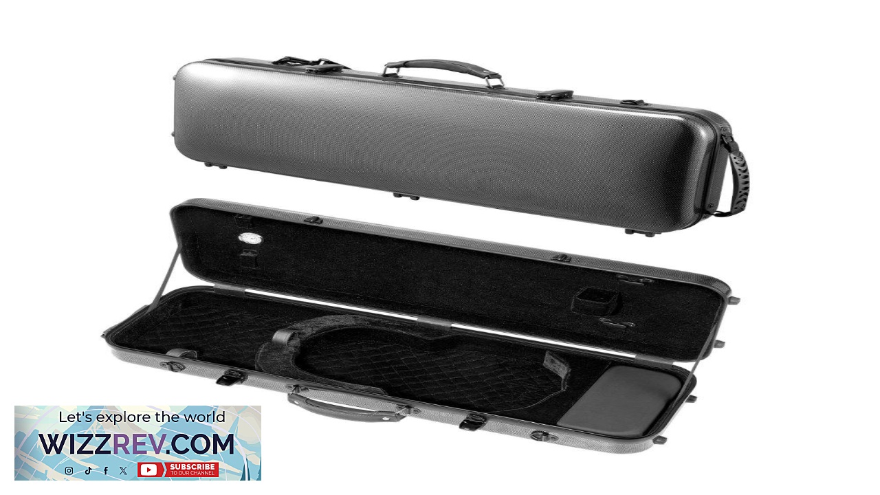 Thumbnail for VEVOR 4 4 Violin Hard Case 5.3 lbs Capacity Lightweight