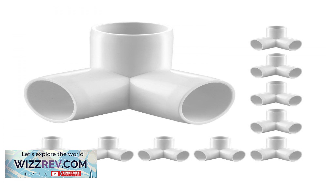 Thumbnail for VEVOR 3 Way PVC Fittings Durable 1 Inch Pipe Connectors