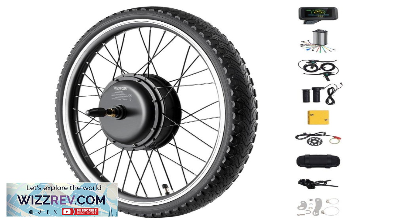 Thumbnail for VEVOR 26" Electric Bike Conversion Kit 1000W Motor