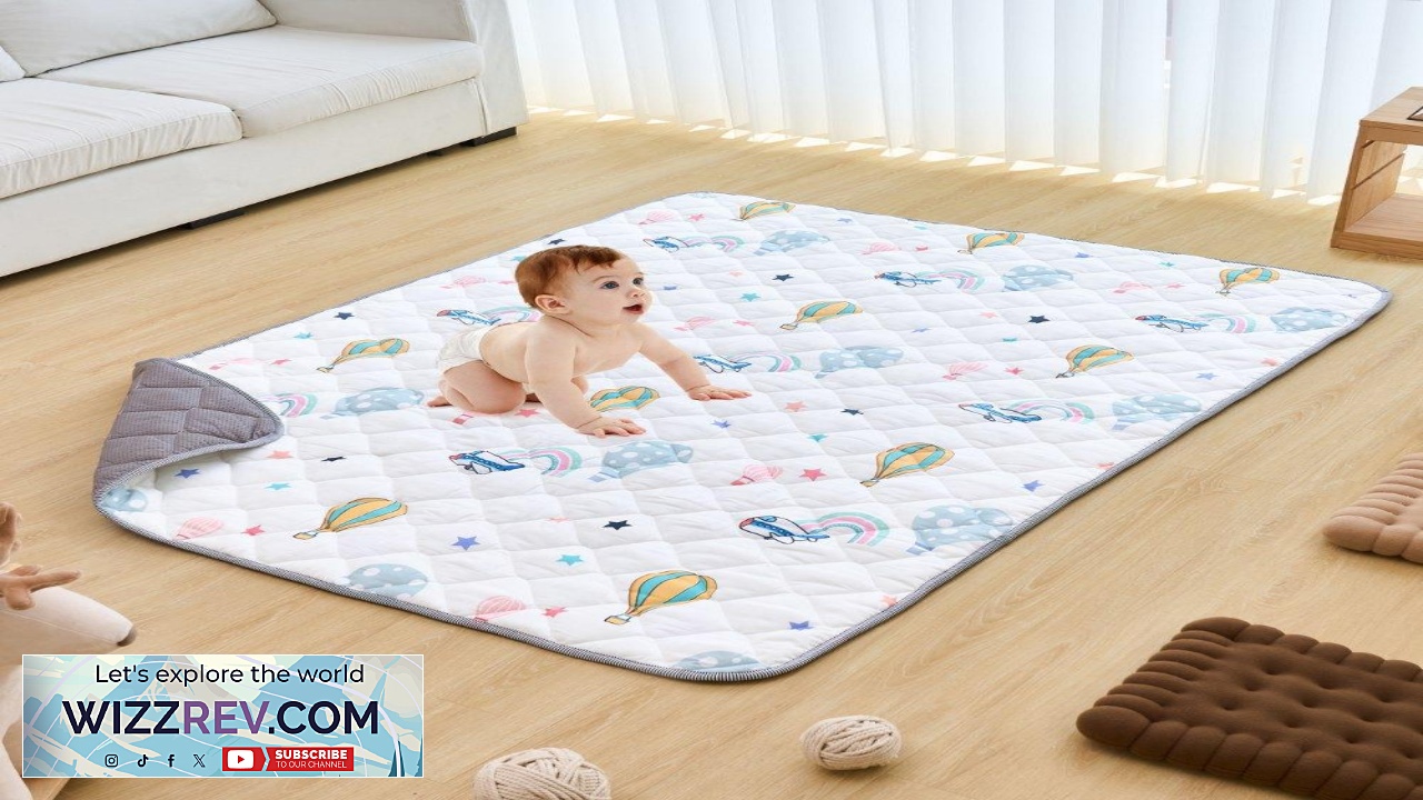 Thumbnail for VEVOR Baby Floor Mats for Crawling Soft Safe & Foldable