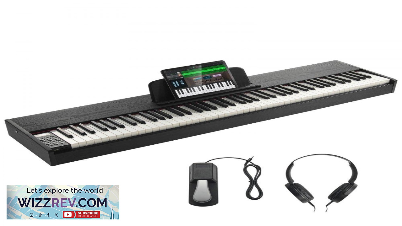 Thumbnail for VEVOR 88 Weighted Keys Digital Piano 200 Tones 89 Songs