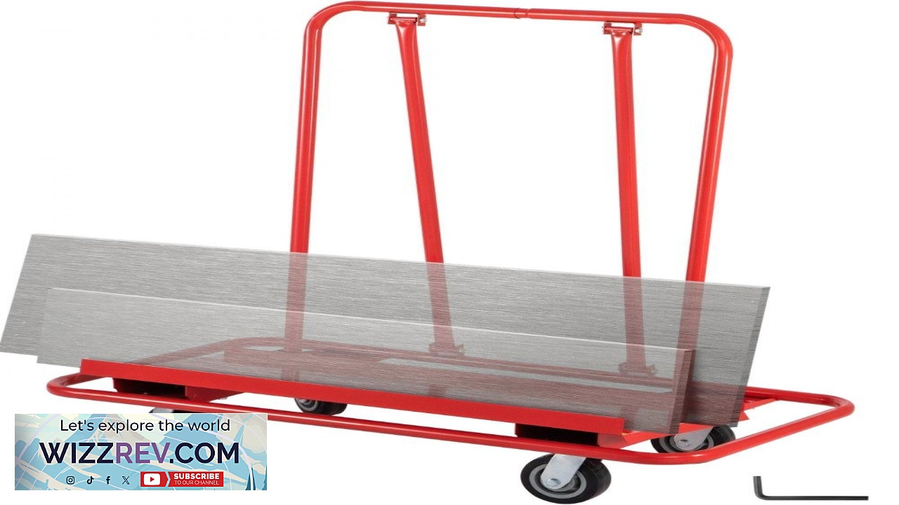 Thumbnail for VEVOR Drywall Cart 45.3"L  21.7"W  31.5"H Drywall Sheet Carts