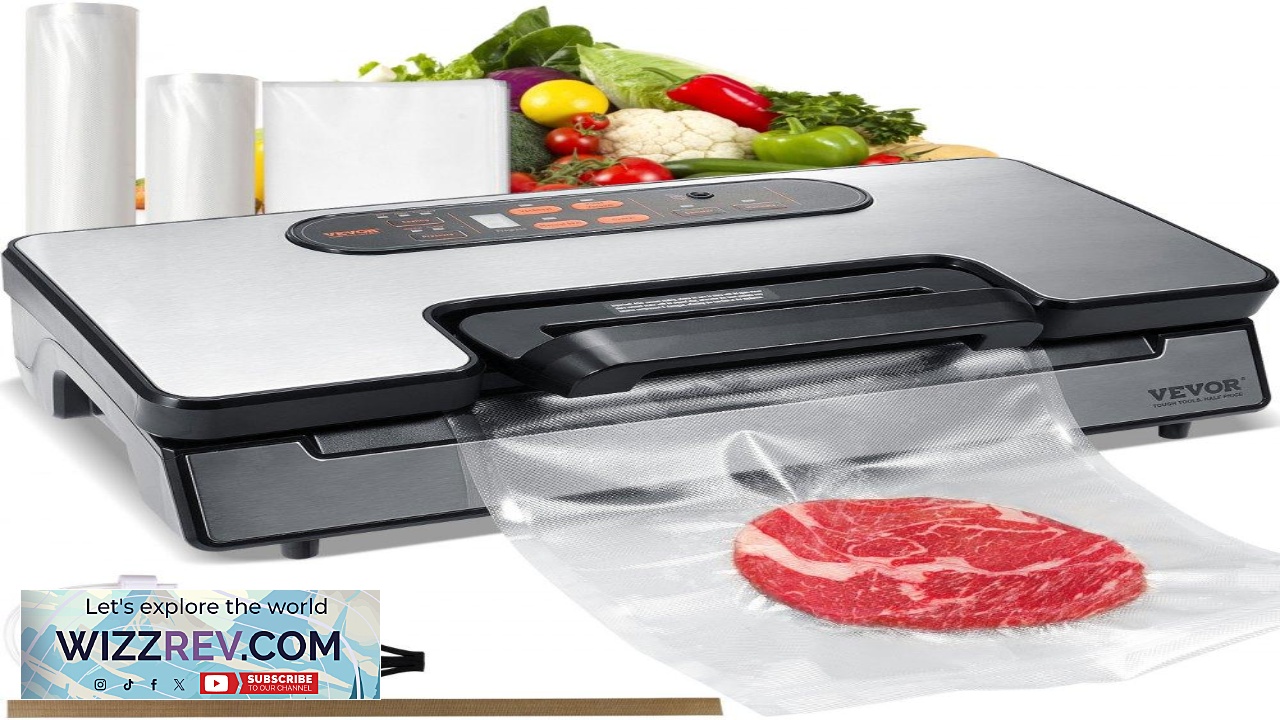 Thumbnail for VEVOR Vacuum Sealer Machine 90Kpa 130W Powerful Dual Pump and Dual Sealing