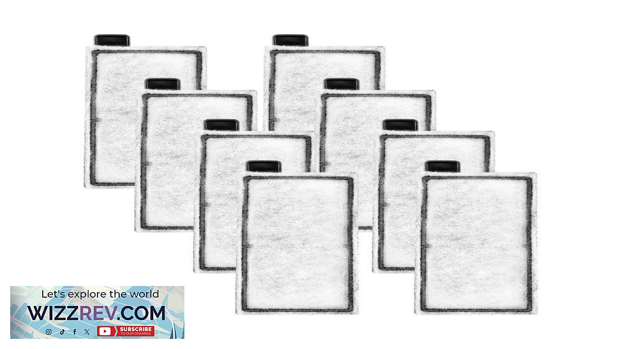 Thumbnail for VEVOR 5 Gallon Aquarium Filter 8 PCS Replacement Cotton