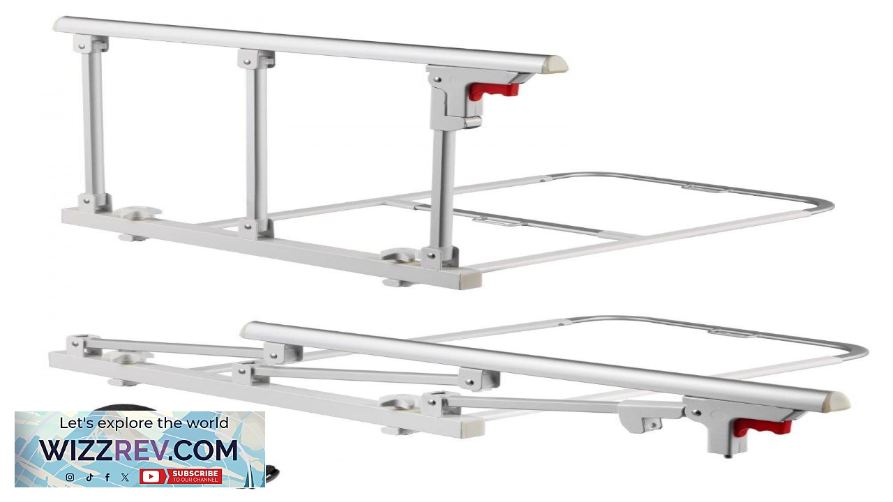 Thumbnail for VEVOR Foldable Bed Rail for Elderly 28 in Bedside Assist Rail