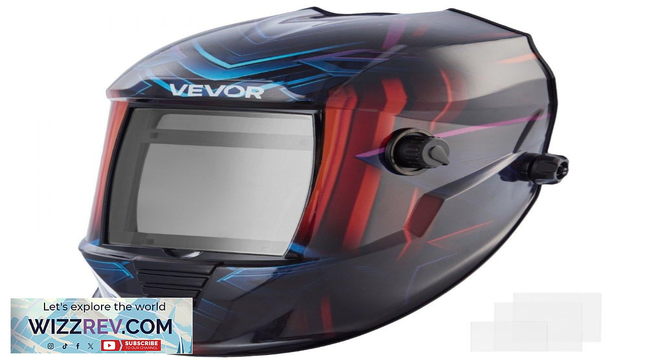 Thumbnail for VEVOR Welding Helmet Auto Darkening True Color 3.94" x 3.15" Welding Hood