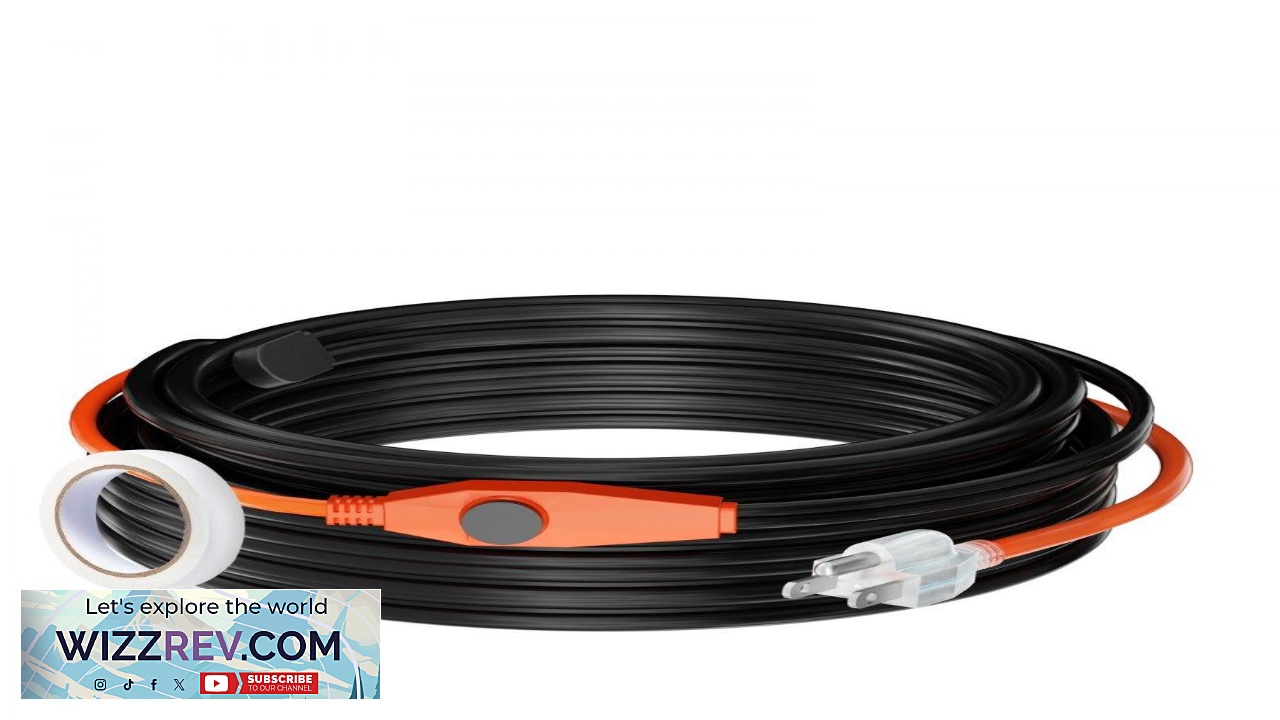 Thumbnail for VEVOR Pipe Heating Cable 80FT 7W FT Heat Tape for Pipes with Built in