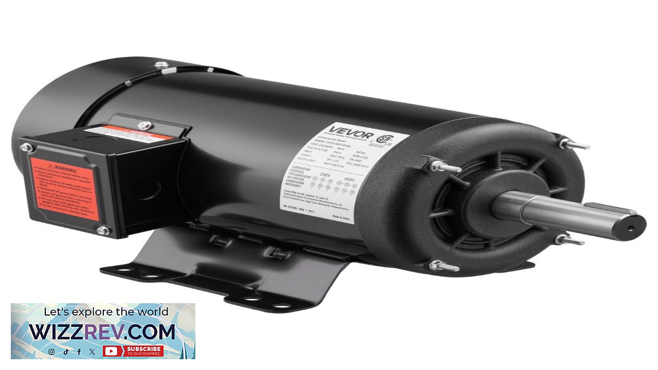 Thumbnail for VEVOR 5 HP Electric Motor 1725RPM Air Compressor Motor CW CCW Rotation 1.125