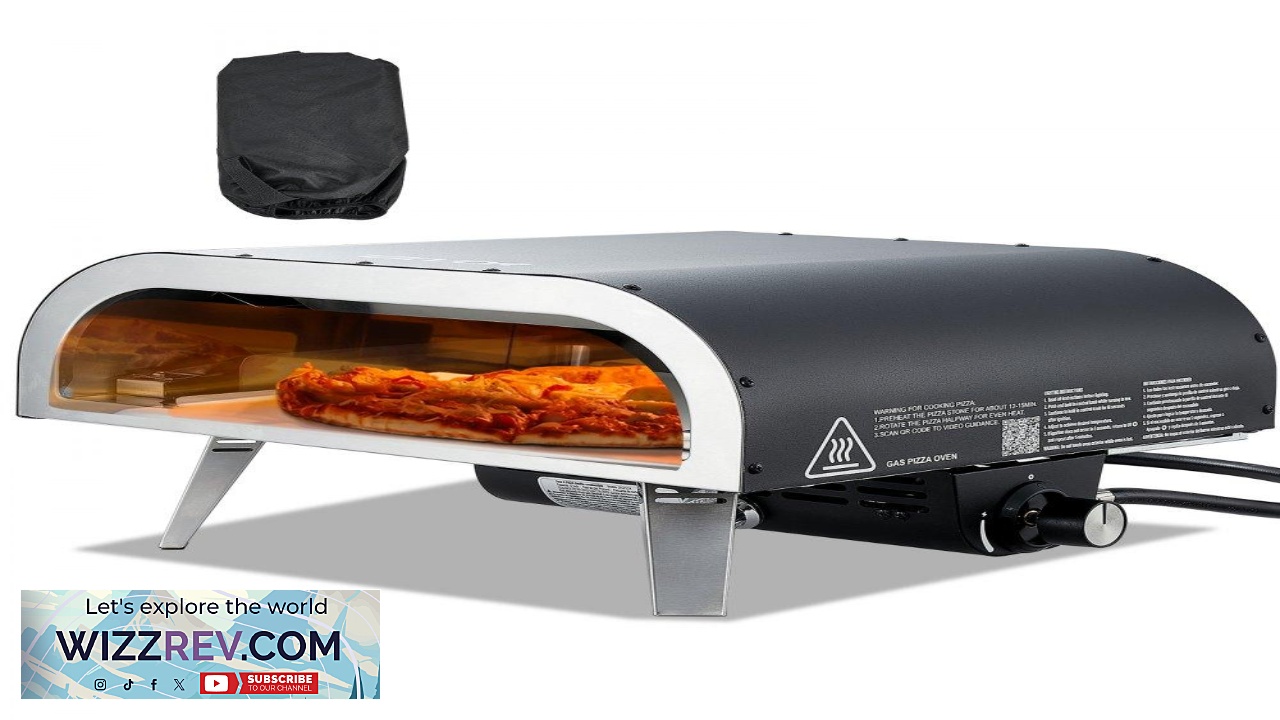 Thumbnail for VEVOR Outdoor Propane Pizza Oven  12 Inch Gas 3 layer