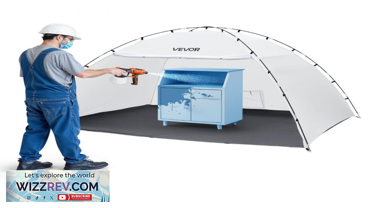 Thumbnail for VEVOR Paint Booth Tent  115.35  90.55  74 Inch 9.5mm