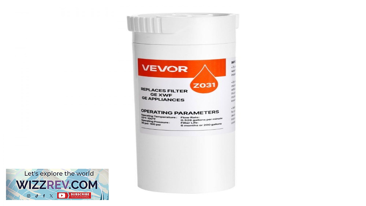 Thumbnail for VEVOR Fridge Water Filter: Lead & Chlorine Reduction