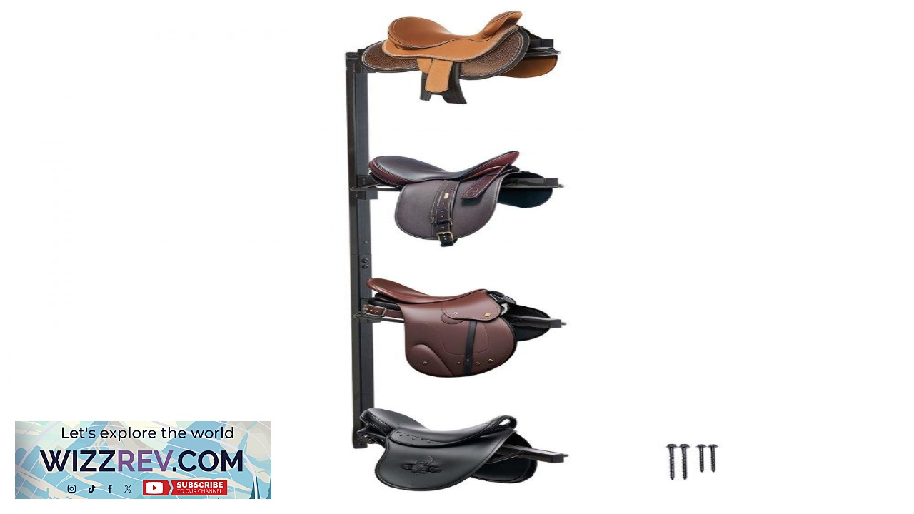 Thumbnail for VEVOR Wall Mount Saddle Rack 24 7 52 in