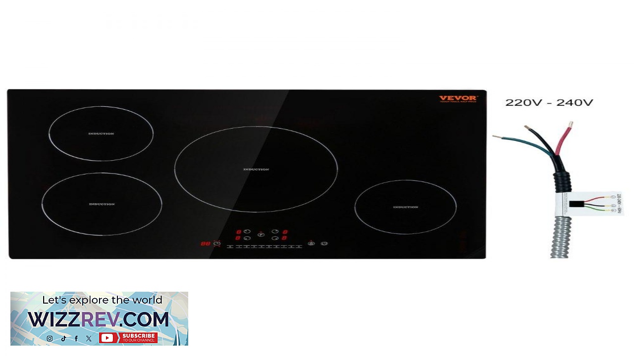 Thumbnail for VEVOR Electric Cooktop 4 Burners 30'' Induction Stove Top Built in Magnetic Cooktop