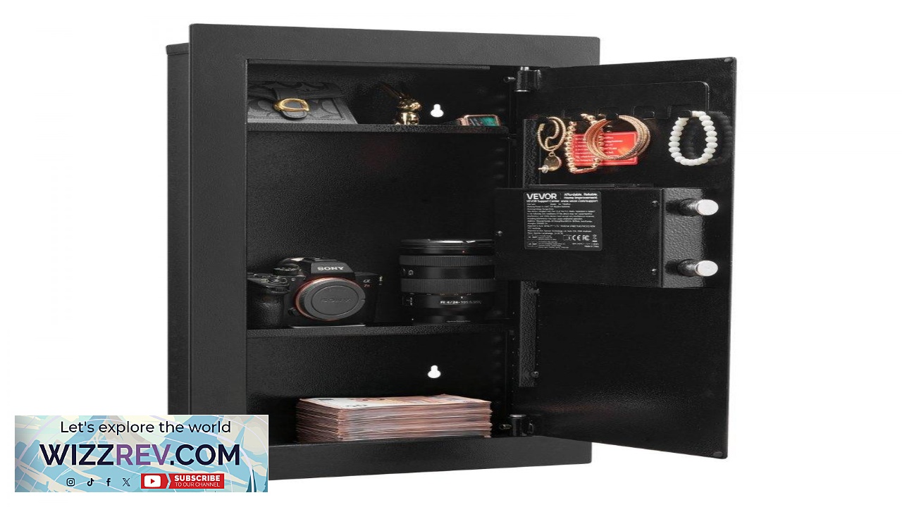 Thumbnail for VEVOR Wall Mounted Safe  3 Tier Q235 0.86 Inch 5 Key