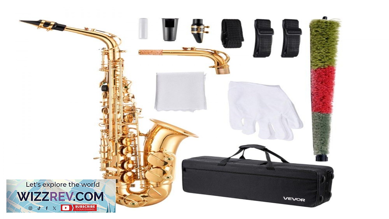 Thumbnail for VEVOR Beginner Alto Saxophone Kit  E Flat Brass Saxophone