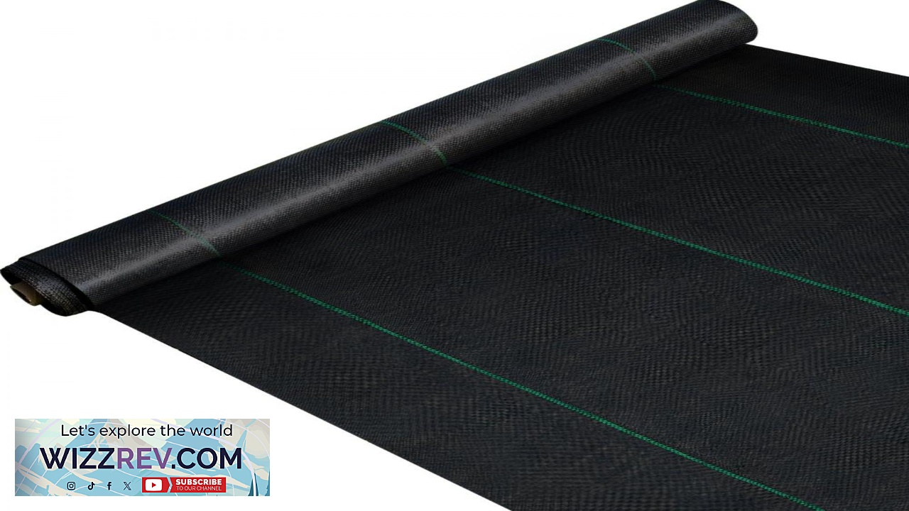 Thumbnail for VEVOR 3FTx300FT Premium Weed Barrier Fabric Heavy Duty 3.2OZ Woven Weed Control