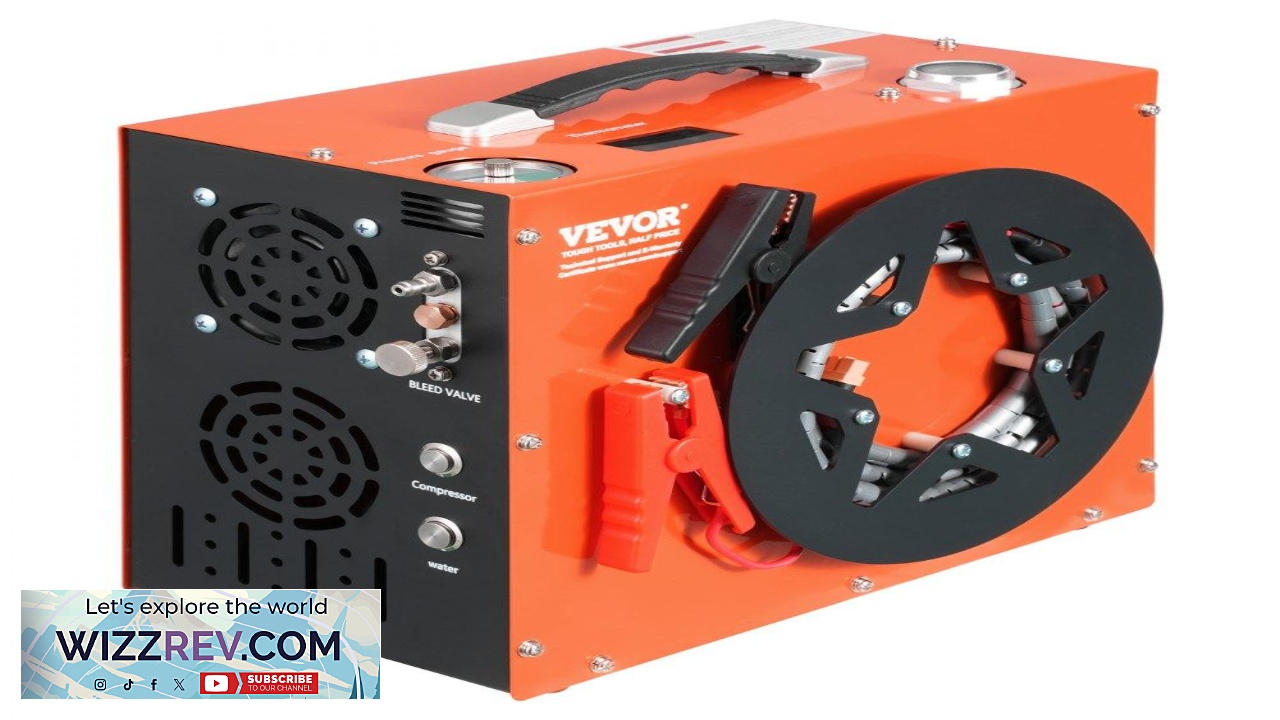 Thumbnail for VEVOR PCP Air Compressor 4500PSI 30Mpa Portable PCP Airgun Compressor Built in Water