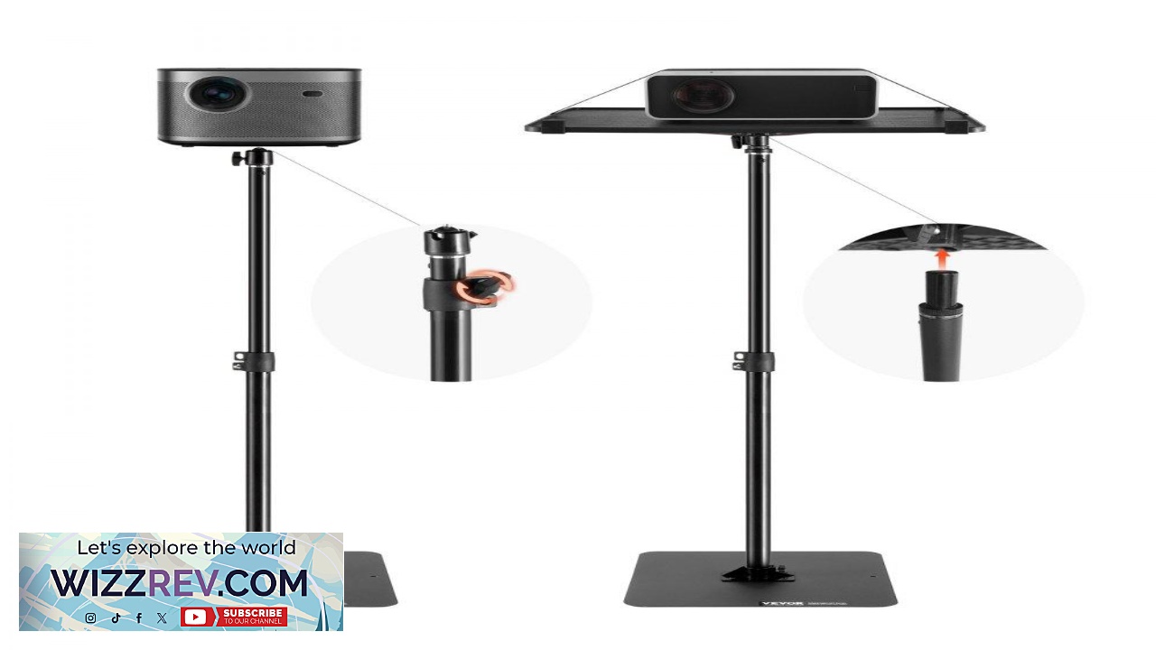 Thumbnail for VEVOR Projector Stand Projector Floor Stand Adjustable Height from 30.3 to 63.4