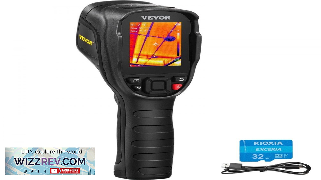 Thumbnail for VEVOR Thermal Imaging Camera 320 x 240 Pixels Super Resolution 25Hz Refresh