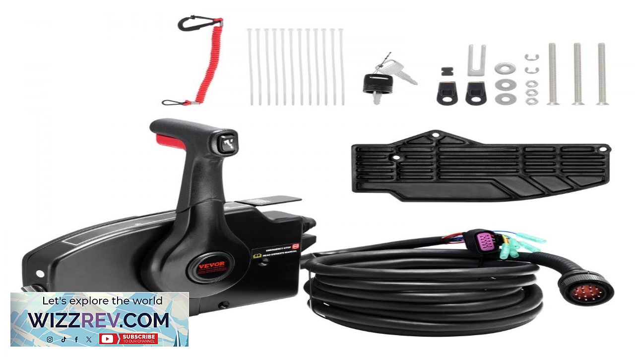 Thumbnail for VEVOR Boat Throttle Control 881170A13 Side Mounted Outboard Remote Control Box for Mercury