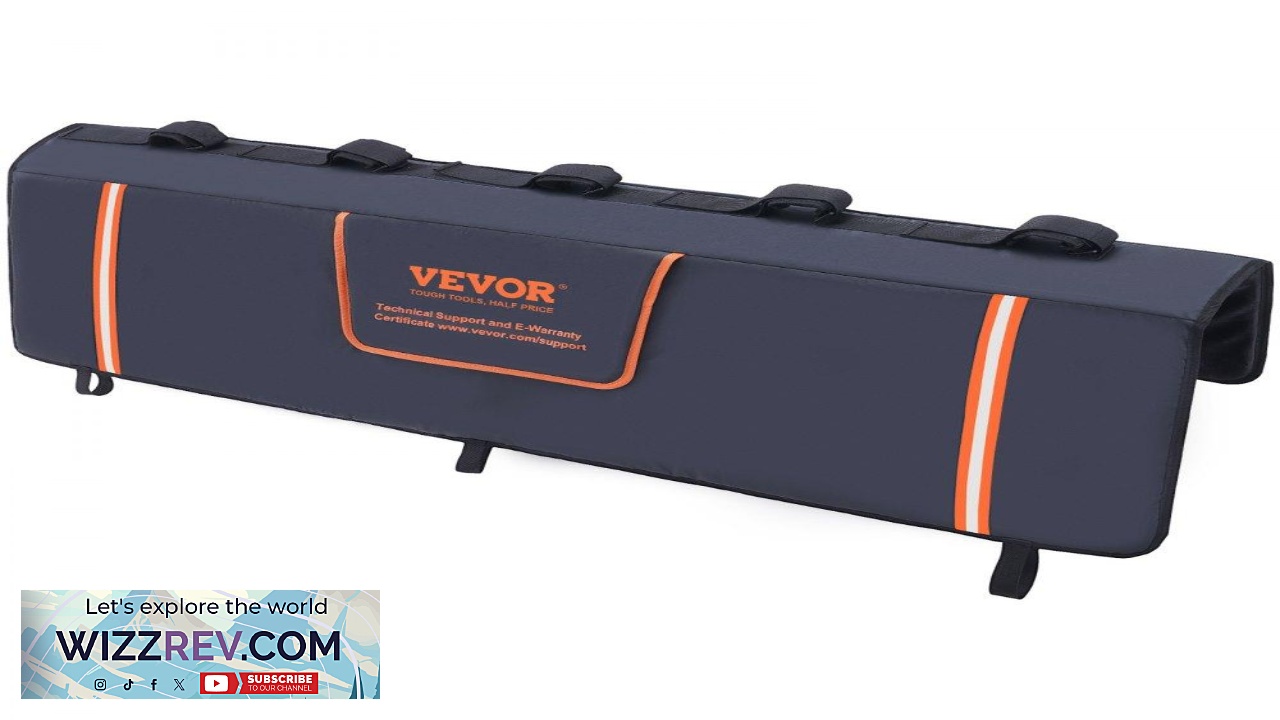 Thumbnail for VEVOR Tailgate Bike Pad 53" Truck Tailgate Pad Carry 5 Mountain Bikes