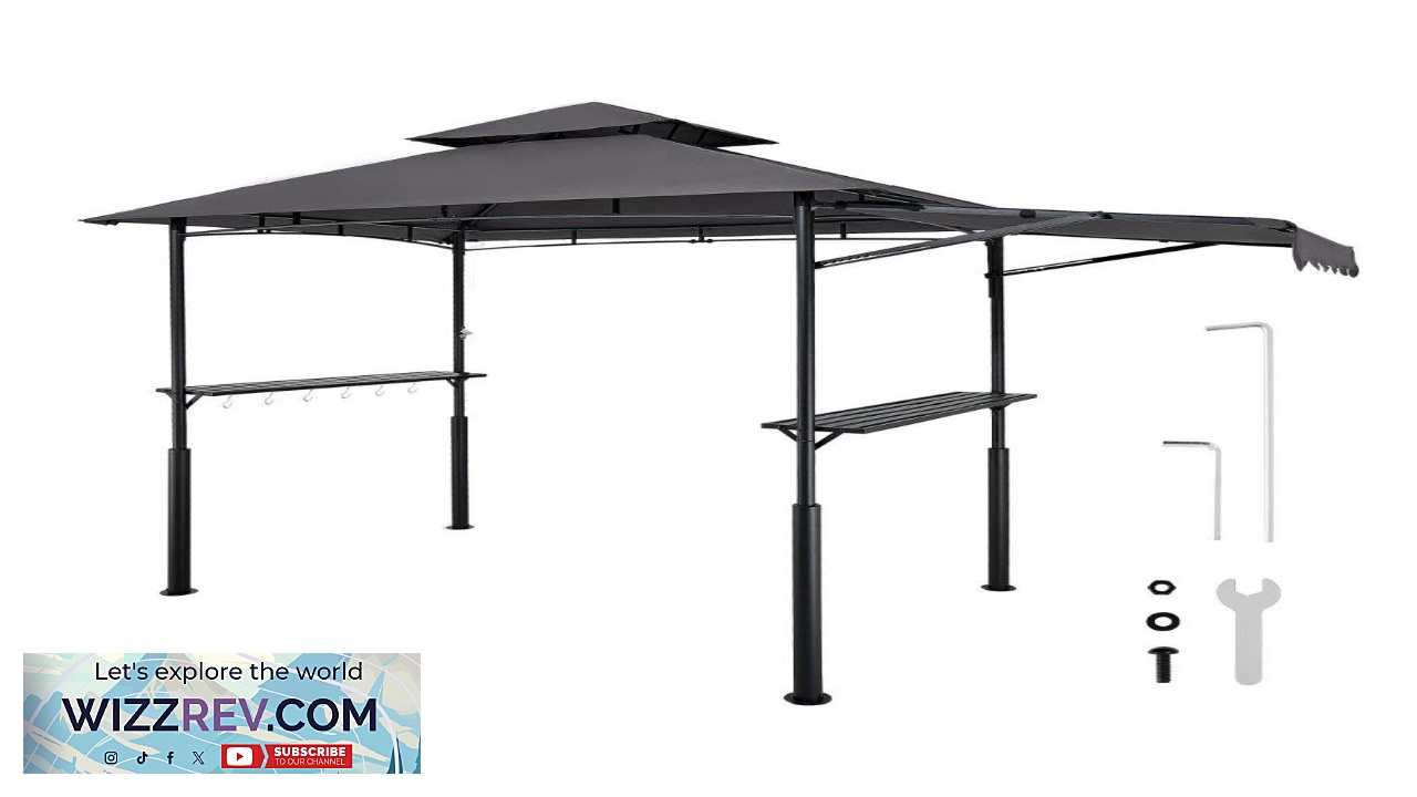 Thumbnail for VEVOR Barbecue Grill Canopy  8x5 ft 2 Tier Shelter