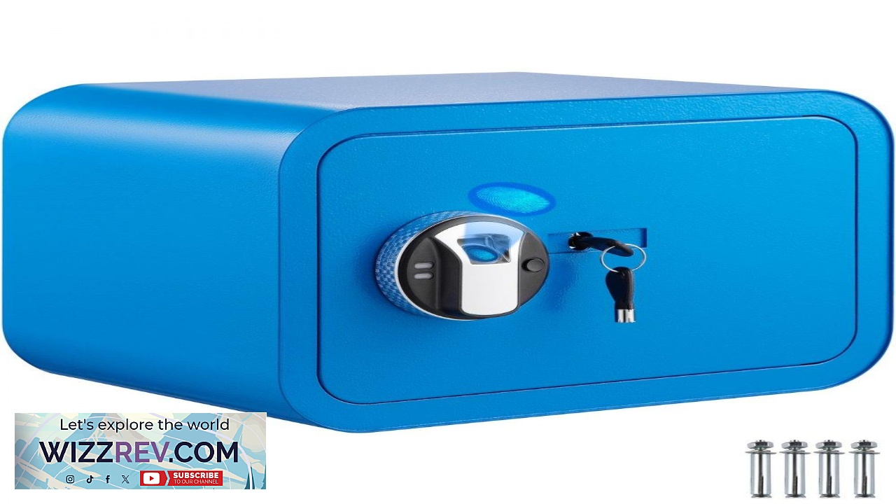 Thumbnail for VEVOR Safe Box 1 Cubic Foot Money Safe with Fingerprint Lock
