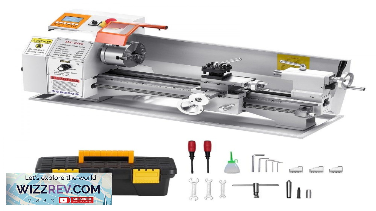 Thumbnail for VEVOR Benchtop Metal Lathe for Sale  250W Motor 02500 RPM