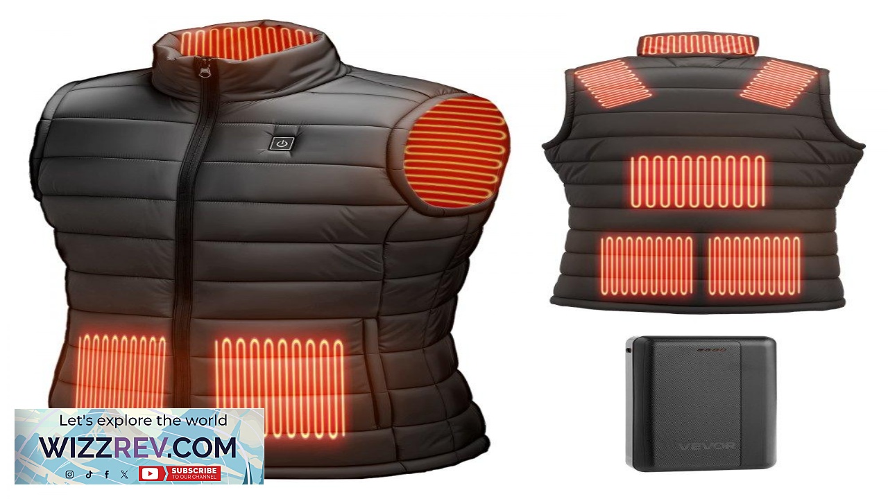 Thumbnail for VEVOR Men's Heated Vest with Battery Pack  16000mAh