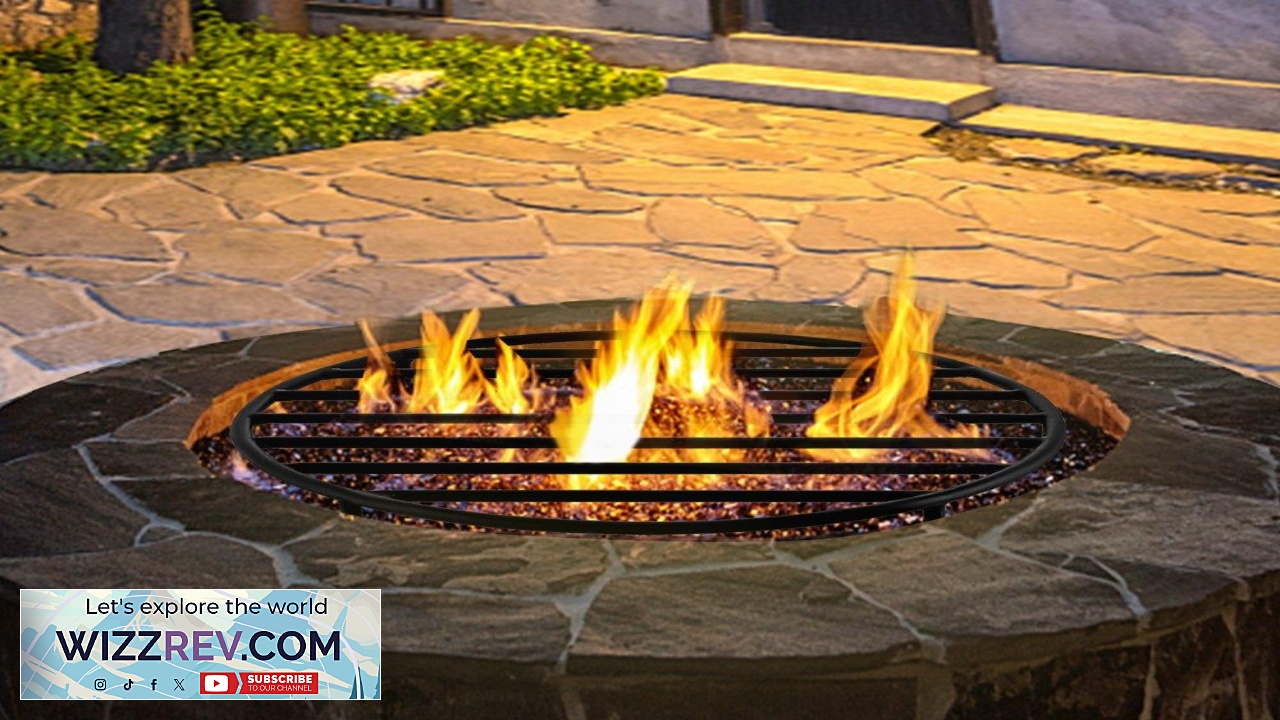 Thumbnail for VEVOR Fire Pit Grate Heavy Duty Iron Round Firewood Grate Round Wood